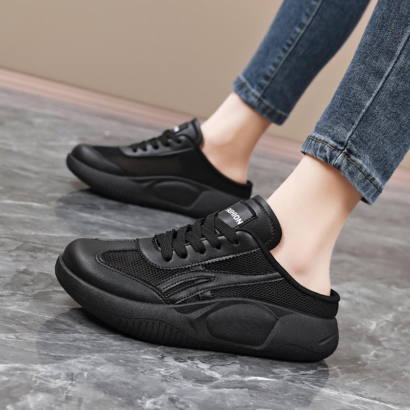 Женские летние сандалии бежевые сабо повседневные тапочки для девочек кроссовки черные повседневные спортивные сандалии большого размера