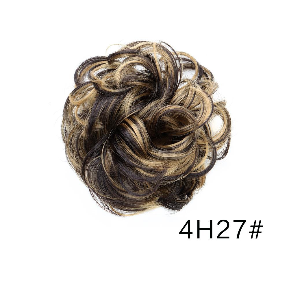 Messy Bun Hair Piece Wavy Synthetic Chignon Scrunchies forElastic Ponytail Band Hair Extensions Thick Hairpieces for Women