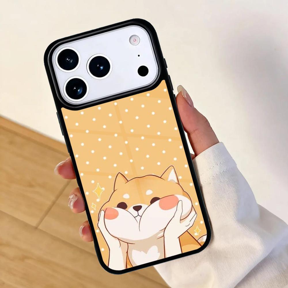 Смешной чехол для мобильного телефона с сиба-ину для IPhone 17 AIR 16pro Max 15 14 13 12 11 Защитный бампер