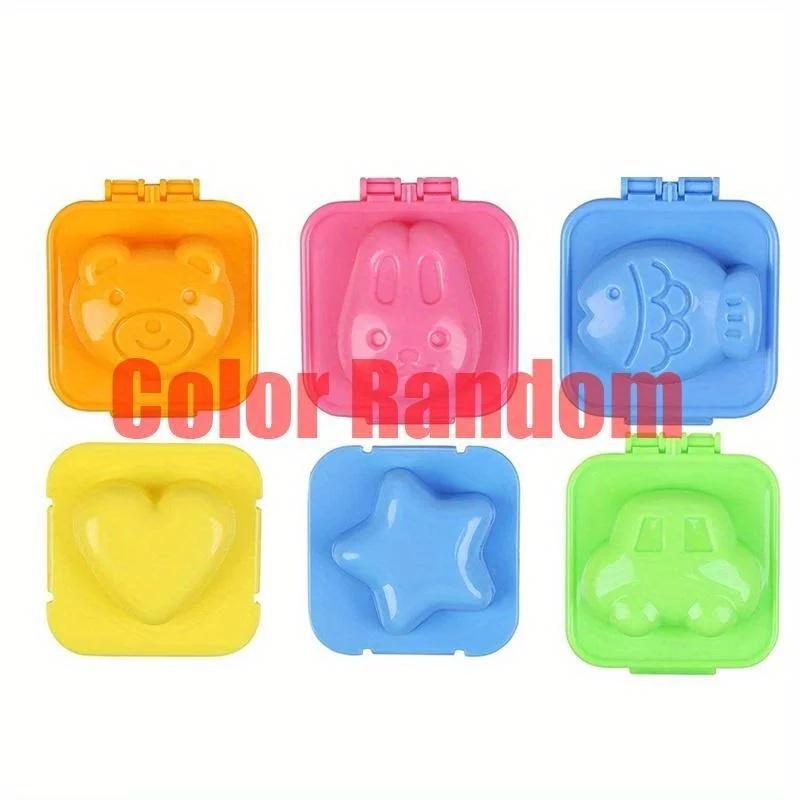 6/8 шт. мультфильм DIY форма для вареных яиц форма для рисовых шариков бенто чайник суши инструменты случайный цвет кухонные принадлежности кухонные гаджеты
