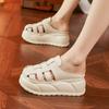 Platform Sandals Women's Summer 2025 New Woven Baotou Pig Cage Shoes Fashionable Versatile Height-increasing Muffin Roman Cool Slippers