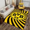 Yellow Black Spiral Logo Carpet suitable as a non-slip mat for the living room or bedroom sofa