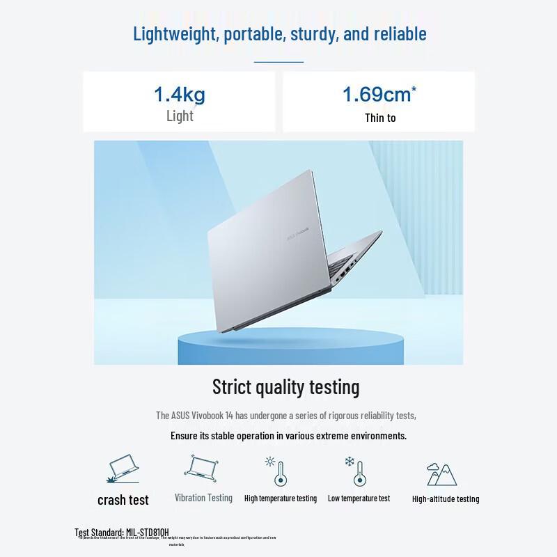 Asus Vivobook 14 AI Тонкий и легкий ноутбук (Core Ультра 5) (Китайская версия)