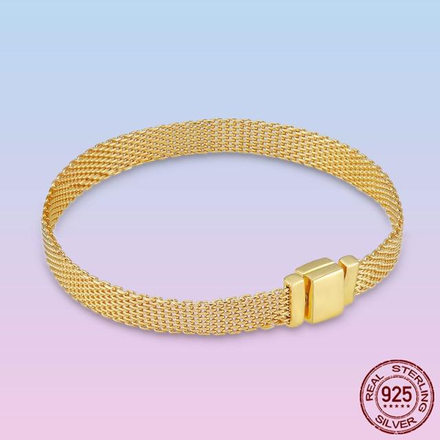 Элегантный браслет Pulseira из стерлингового серебра 925 пробы, браслет-цепочка в виде змеи бесконечности для женщин, оригинальный подарок в виде бусин с подвесками