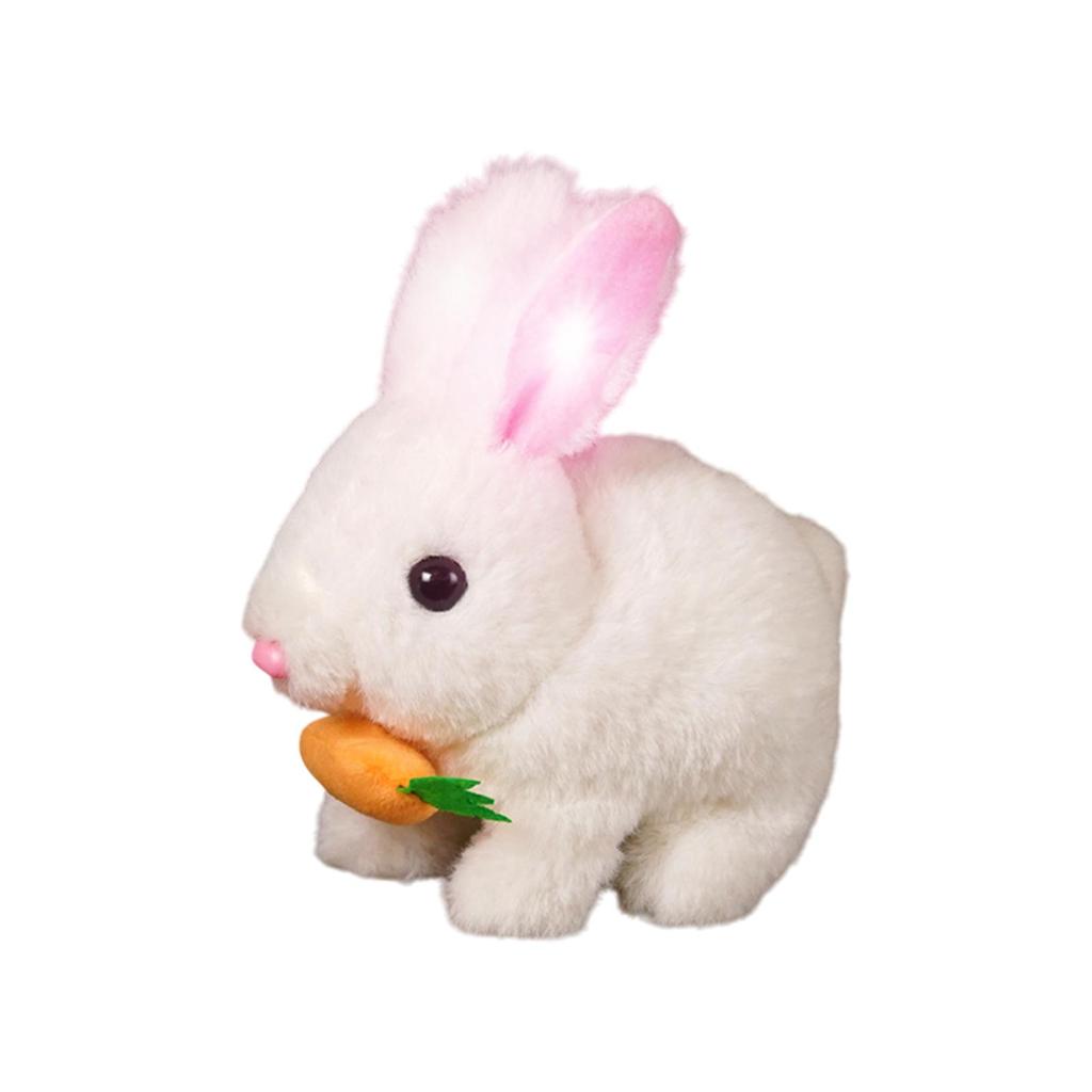 Mini Realistic Cute Plush Rabbits Lifelike Animal Easter Bunny Simulation Toy Model Gift Miniatures Decorations (Rabbit Plush Toys