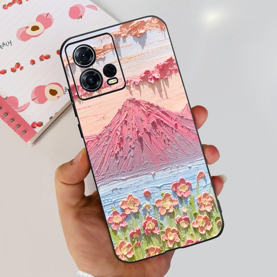 Для Motorola Edge 30 Fusion 30 Neo 30 Pro Edge Plus 2022 Чехол-бампер Любовное сердце Мраморный Динозавр Маска для телефона Мягкий ТПУ Резина Fundas