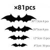 Alloween Decoration PVC Wall Stickers 3D Stereo Stickers 81/96/124/88/140/112/180pc