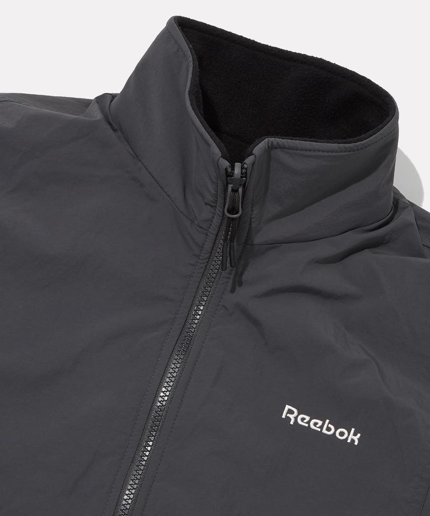 Reebok Fleece Reversible Jacket - Black:Charcoal
