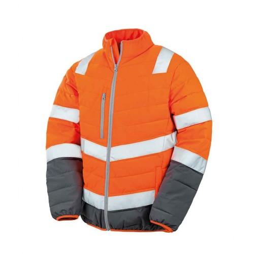 Мужская защитная стеганая куртка SAFE-GUARD by Result Hi-Vis