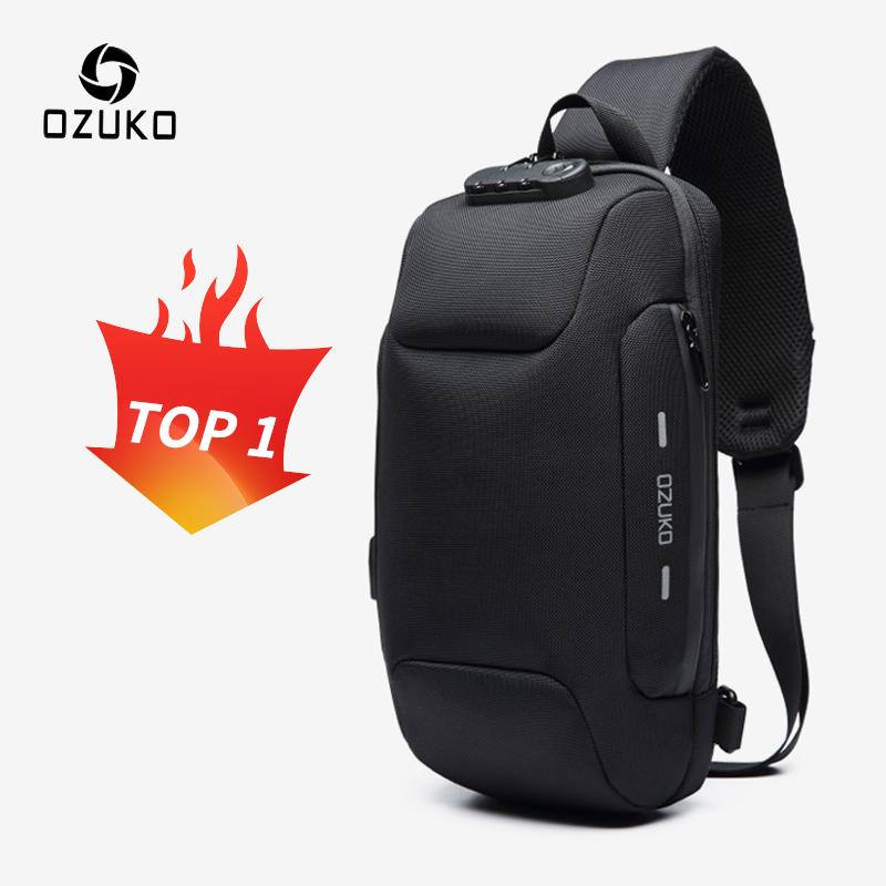 OZUKO Мужская брендовая сумка-мессенджер Tide, водонепроницаемая сумка на одно плечо, мужская спортивная нагрудная сумка для отдыха