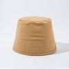 Small Niche Solid Color Retro Bucket Hat Basin Hat Fashionable Street Men's Women's Cotton Linen Fisherman Hat