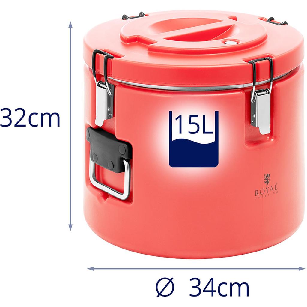 Catering thermos for transporting beverages 15 l