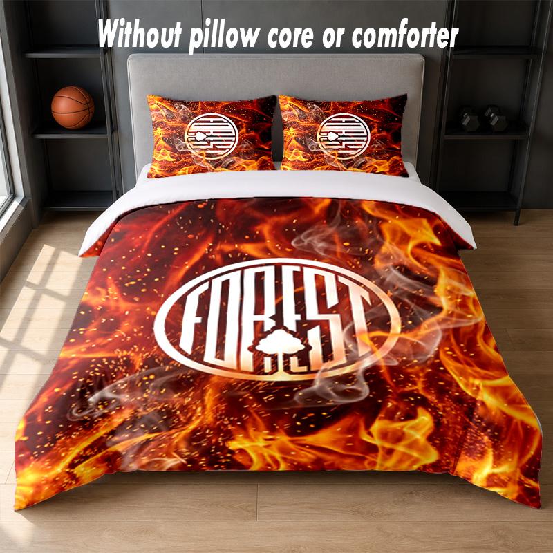 Nottingham Forest Football Design Bed Bedding Set 1 Duvet Cover + 2 Pillowcases Soft Breathable Household Bed Linens