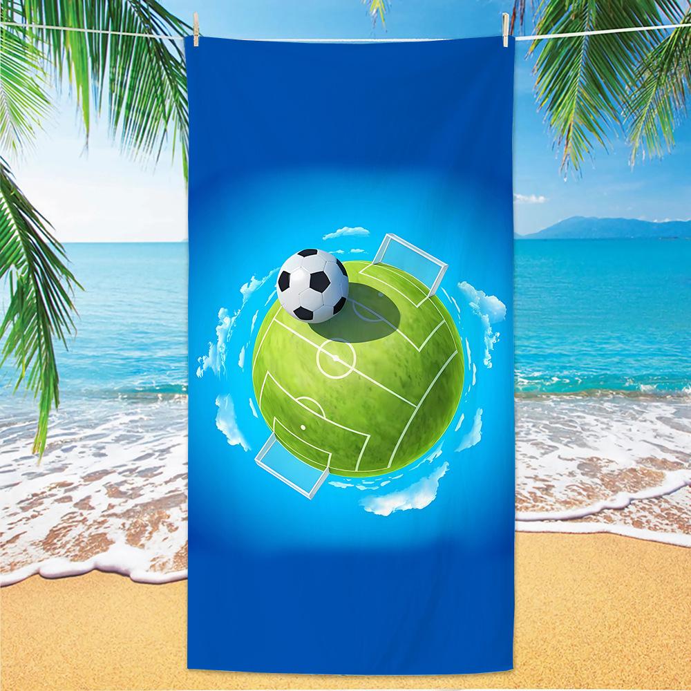New Football Beach Towel World Cup Theme Microfiber Beach Towel Adult Large Beach Towel