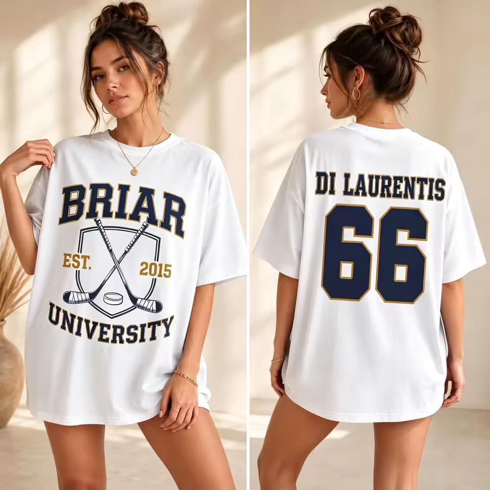 2026 Summer Fashion Trendy Tee Off Campus Briar Dean Di Laurentis 66 Graphics Unisex Shirt Men Women Cotton O-neck Streetwear