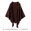 100 Pure Wool Shawl Women'S Solid Color Velvet Scarf Four Seasons Multi-Functional Triangle Scarf Warm Knitted Cape