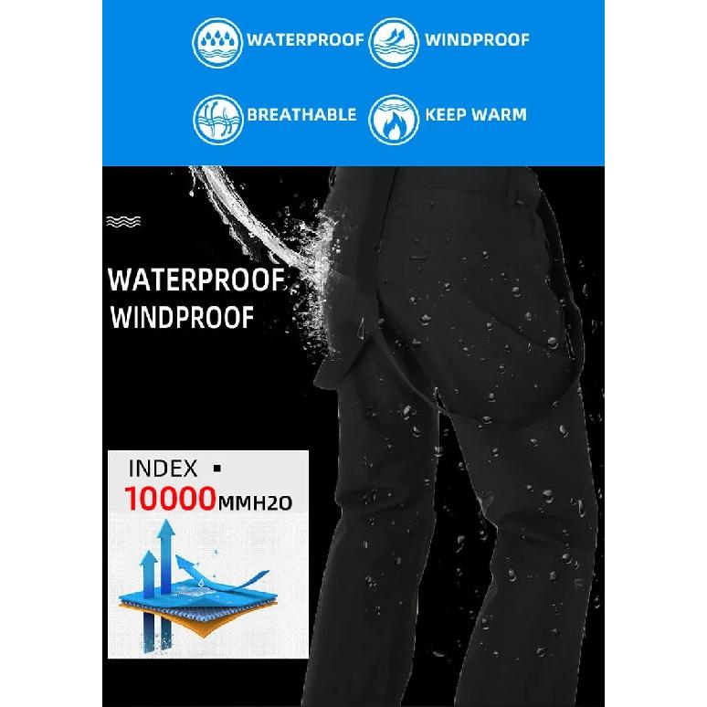 New High Quality Ski Pants Men Outdoor Mountain Windproof Waterproof Ski Snowboard Pants Winter Warm Snow Trousers Brand