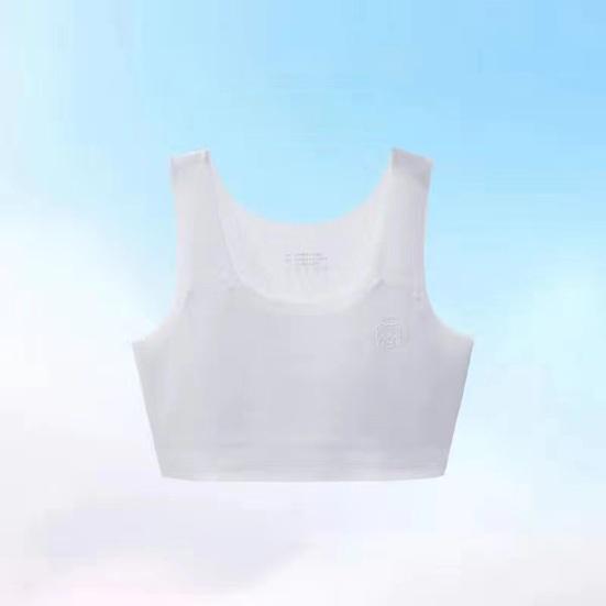 Girl Development Period Bra with Wide Elastic Straps Seamless Breast Support And Coverage No Steel Rings High