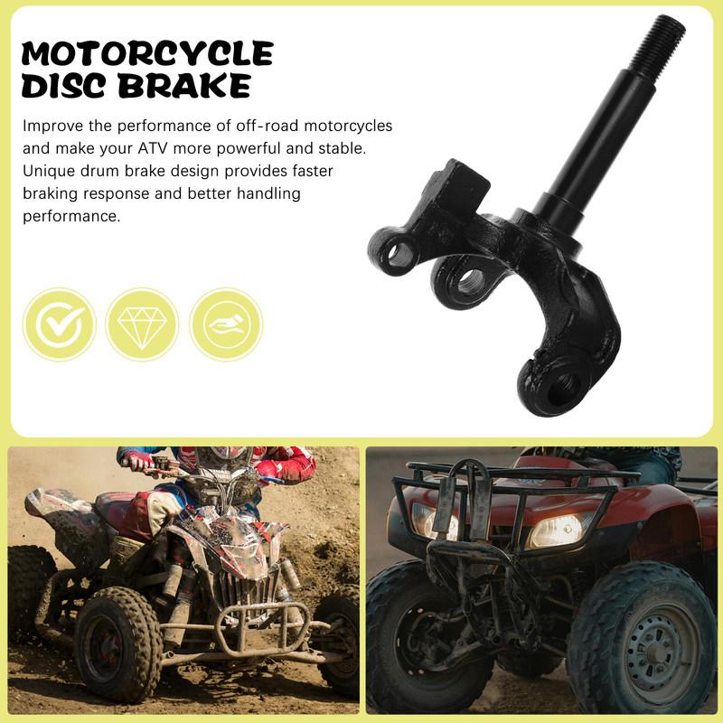 Right Side Steering Knuckle Spindle Metal Front Steering Strut for Atv Go Kart Offroad Vehicle Front Wheel Drum Brake Arm