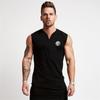 Muscleguys Men's Fashion Youth Pop Simple Sleeveless T-shirt Loose Handsome V-neck Tops Bodybuilding Running Tank Top