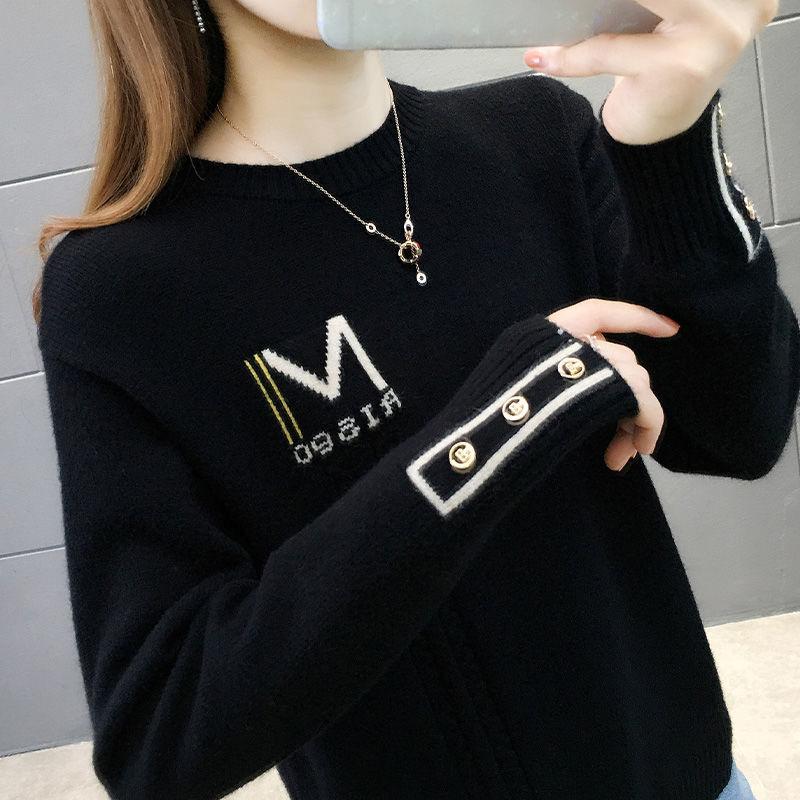 Зимний женский свитер с полувысоким воротником, короткий вязаный свитер на осень и зиму