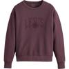 Levis Простой Удобный Универсальный Повседневный Свитшот с Круглым Вырезом Свободного Кроя с Длинным Рукавом Женский свитшот Фиолетовый A7288-0037