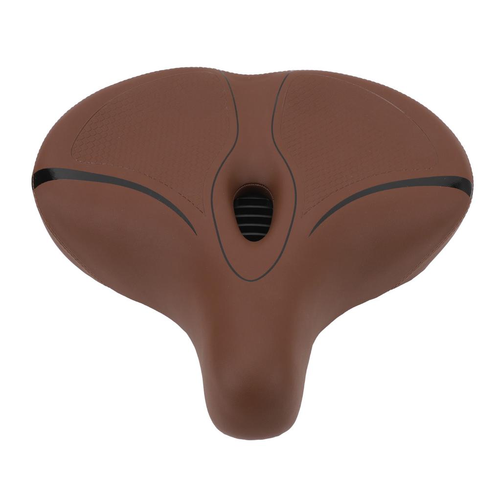 Велосипедное седло увеличенного размера с эффектом памяти, искусственная кожа, полое, дышащее, двойное, амортизирующее, велосипед