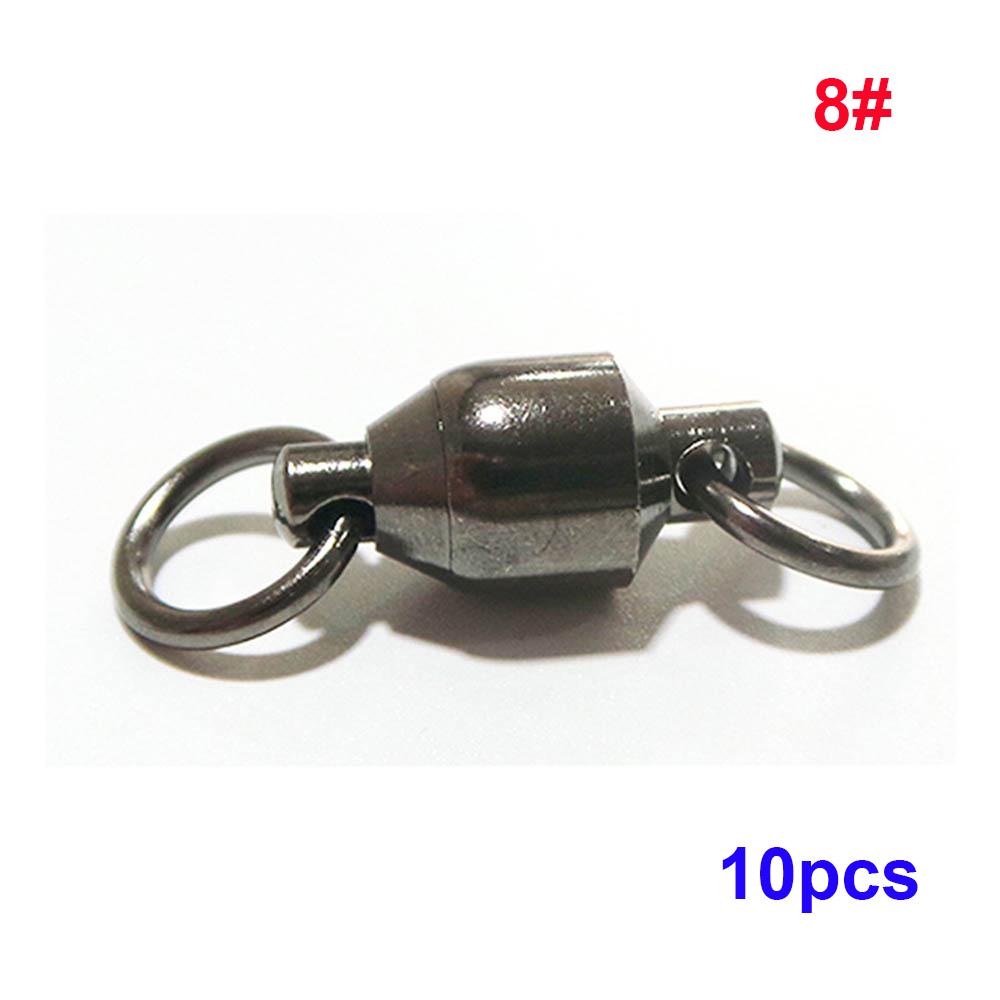 Стальные вертлюги Бочкообразные Рыболовные аксессуары Шарикоподшипниковый Рыболовный коннектор Вертлюжное кольцо Заводное кольцо