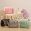 Pu Transparent Waterproof Cosmetic Bag PVC Make Up Bag Travel Storage Bag  Travel