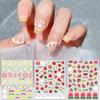 Decoration Transfer Slider Watermelon Nail Decal Peach Nail Foil Cherry Pattern Fruit Nail Sticker