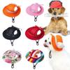 Round Summer Breathable with Ear Holes Dog Caps Cat Accessories Pet Hat Sun Protection Cap