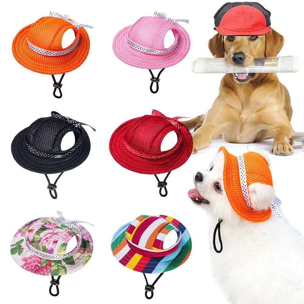 Outdoor Supplies Breathable with Ear Holes Cat Accessories Dog Caps Pet Hat Sun Protection Cap