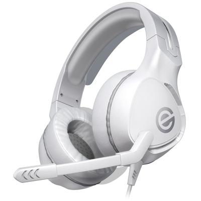 Elecom Игровая проводная легкая x Мягкая на ухо Удобная для долгого использования Белая гарнитура, Наушники, Амбушюры, Игра, HS-G01WH