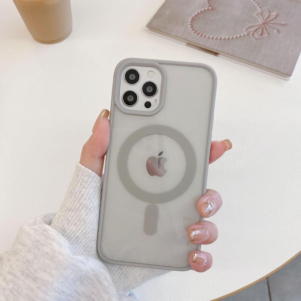 Прозрачный магнитный чехол-макаронс для iPhone 16 Pro Max/iPhone 15, силиконовый, акриловый, противоударный