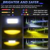 Xtahdge LED Driving Lights, 60W 6000LM Motorcycle Driving Fog Lights, Waterproof Round LED Spotlights