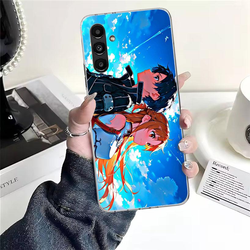 Чехол для телефона Anime Sword Art Online SAO для Samsung Galaxy A13 A14 A15 A16 A17 A53 A54 A55 A56 A57 A33 A34 A35 A36 A37 A23 A24 A25