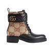 Gucci Womens Ankle Boot 'Double G - Beige' (women's sizes) Beige / Ebony Ankle Boots 678984 17K40 1284