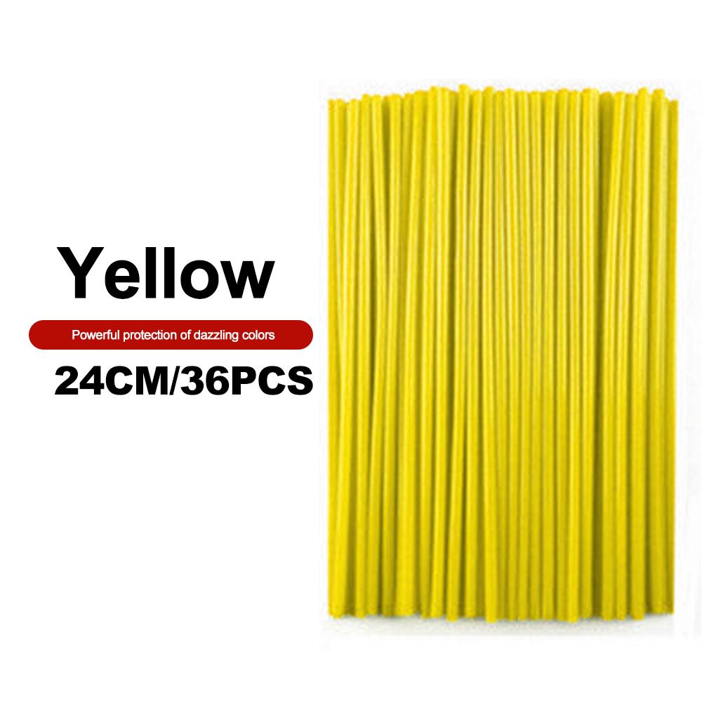 36 шт. универсальные чехлы для спиц велосипеда, защитные чехлы для спиц мотоцикла, велосипеда для бездорожья, трубки, украшения для велосипеда 17/24 мм