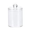 Acrylic Circular Cotton Swab Box Bathroom Basin Makeup Small Transparent Combination Jewelry Bo B5L9
