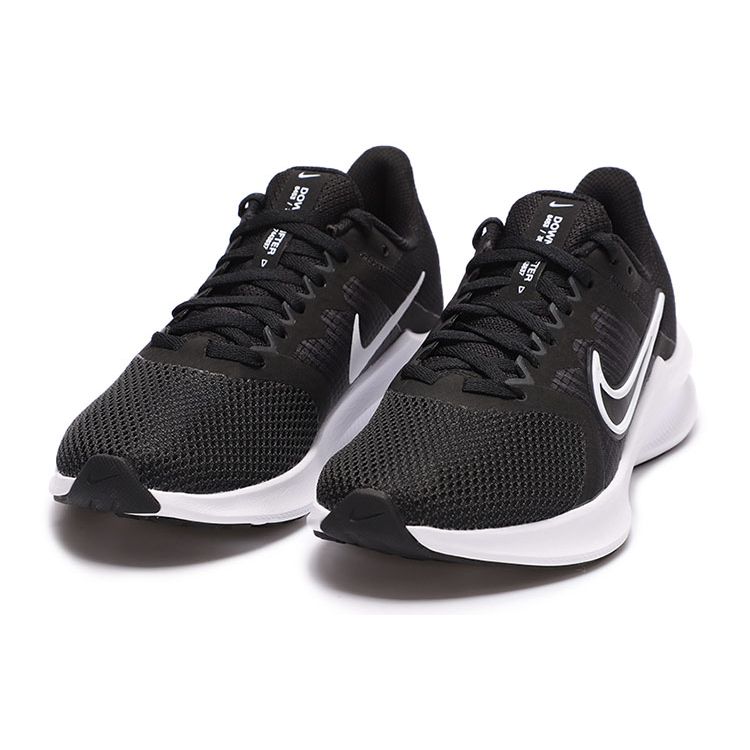 Nike Downshifter 11 Черно-белые женские кроссовки темно-дымчато-серые CW3413-006