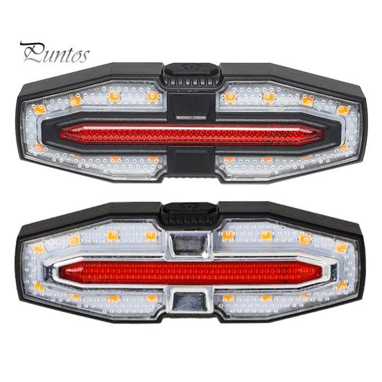 Bicycle Tail Light Adjustable LED Remote Control MTB Road Mountain Bike Turn Signal Lamp Waterproof Rechargeable Bright Night Riding Bike Warning