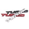 Car 3D Styling TURBO Sticker Alloy Metal Letter Motorcycle Emblem Badge Sticker Car Body Rear Tailgate Decal Auto Accessories