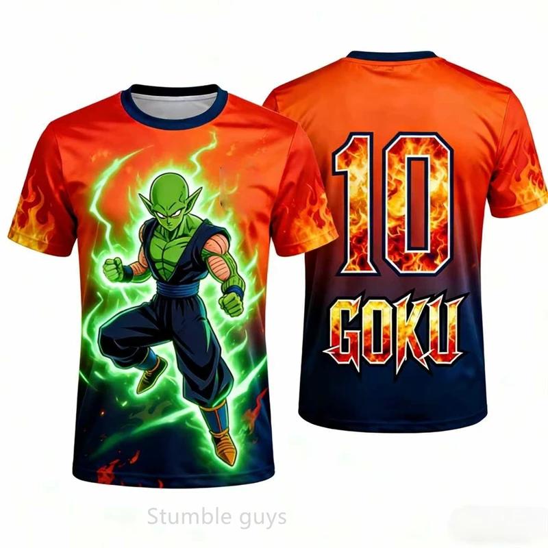 Мужская футболка Dragon Ball Фриза Буу Графический принт Летняя с коротким рукавом