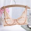 Mesh Transparent Lace Bra Hollow Out Lace Underwear Seamless Push Up Bra  Daily Wear