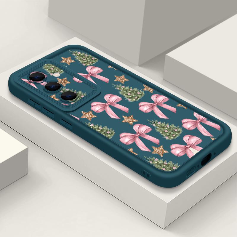Чехол с узором из разноцветных бантов для Samsung A57 A37 A17 A56 A36 A16 A55 A35 A15 A54 5G S21 FE S22 S23 S24 S25 Plus S26 Ultra Защитный бампер