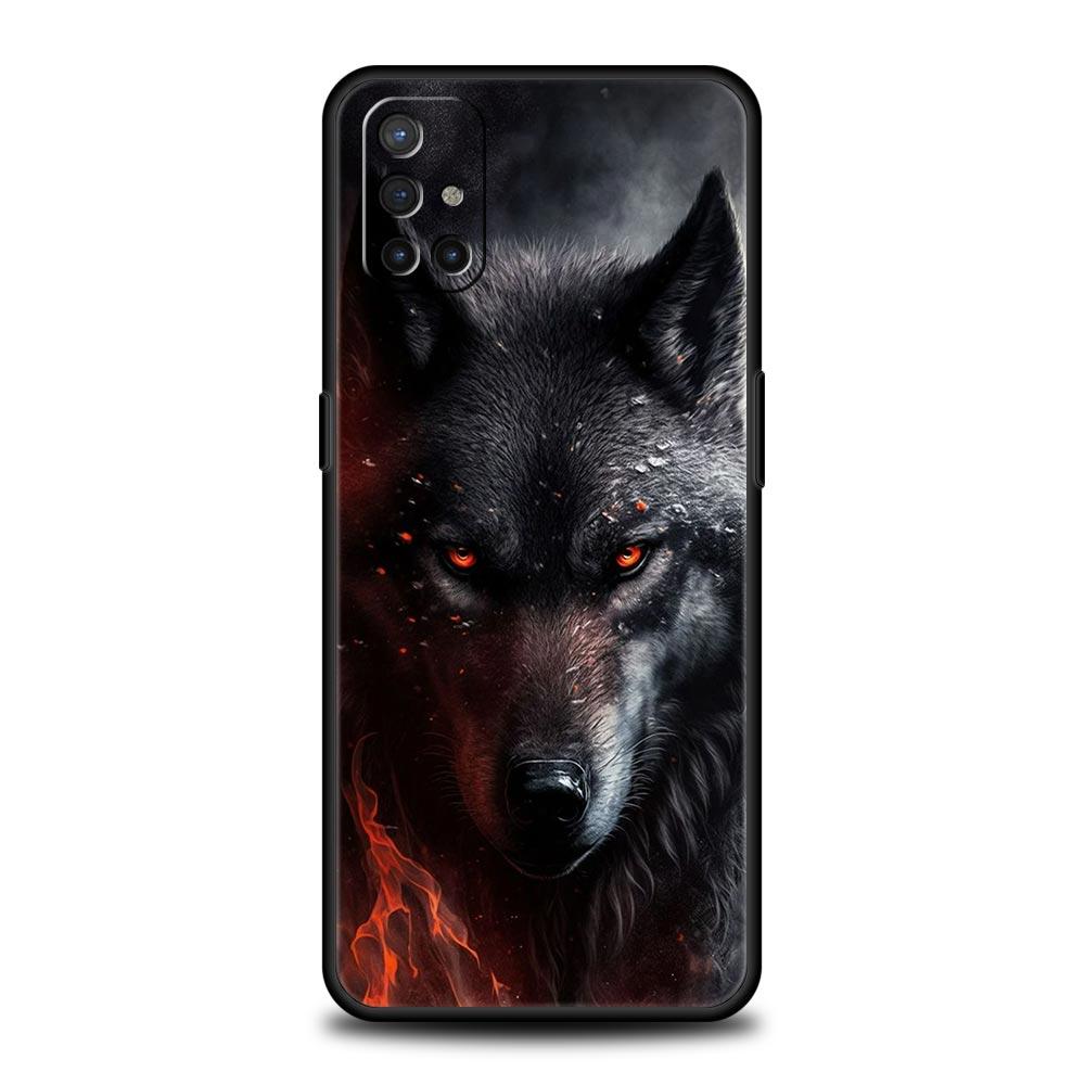 Чехол для телефона Волк для OnePlus 12 11 10 9 8 7 7T Pro 12R 10R 9RT 9R 8T Nord N100 N200 N10 2T CE 2 5G Мягкий черный чехол
