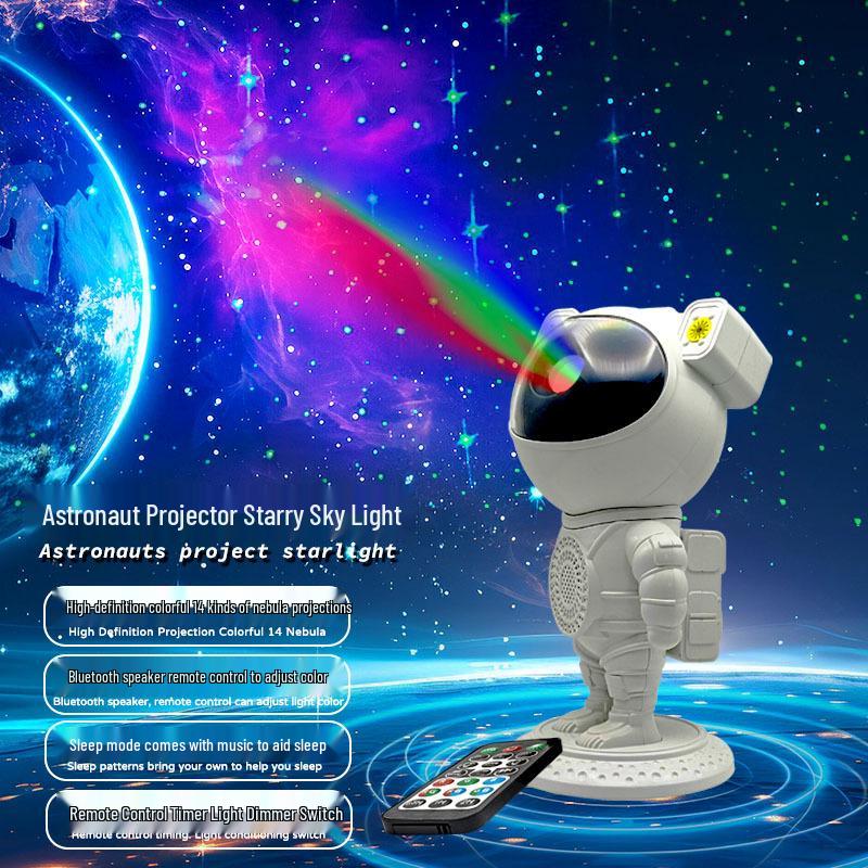 Astronaut Starry Sky Projector: Creative Bluetooth Night Light & Gift for Kids