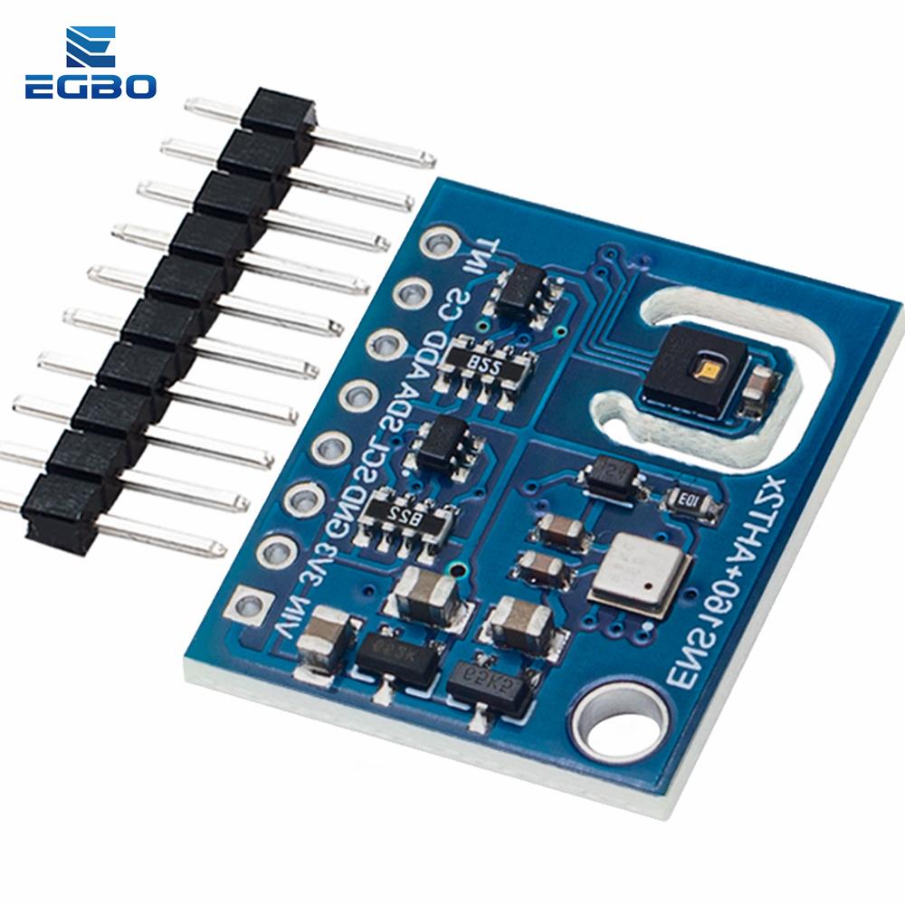 EGBO ENS160+AHT21 CARBON Dioxide CO2 eCO2 TVOC Air Quality And Temperature And Humidity Sensor Replace CCS811 For Arduino