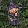 Funny Gnome Statues Resin Garden Dwarf Figurine Halloween Witch Sculpture  Christmas