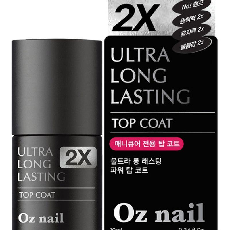 Oz Nail Oz Nail Увеличение стойкости Гелевый эффект Ультрамощный Верхнее покрытие для маникюра, 10 мл 1 шт.